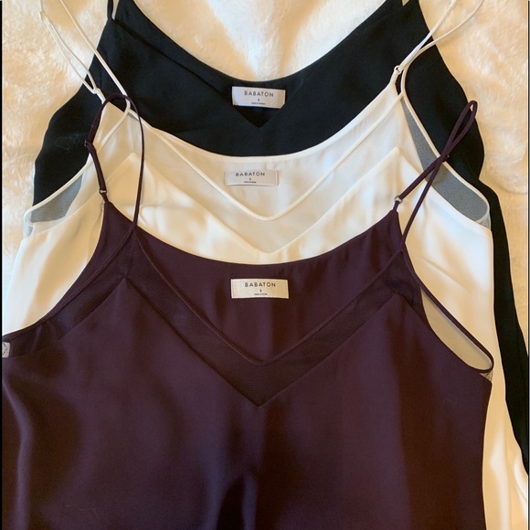 Bundle of 3 Aritzia Babaton Camisoles Sz Small - Picture 1 of 4